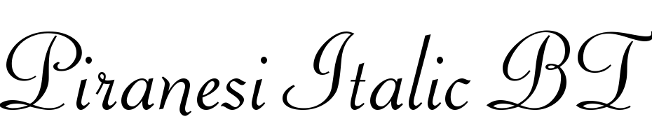 Piranesi Italic BT Schrift Herunterladen Kostenlos